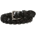 thumbnail image 2 of Women's 1 1/8" Braided Woven Skinny Narrow Leather Belt, 2 of 4