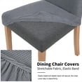 thumbnail image 4 of Smiry 2 Pack Chair Covers for Dining Room, Stretch Chair Protector Slipcovers, Light Grey, 4 of 7