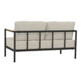 thumbnail image 6 of Flash Furniture Lea Series Steel Patio Lounge Loveseat - Beige, 6 of 11