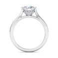 thumbnail image 2 of BEST Jewel Split Shank Engagement Ring for Women - 1.5 Ct Round Cut Moissanite - 14K White Gold Plated Ring - Wedding Proposal Ring for Her - Classic Solitaire Engagement Ring for Brides, 2 of 4