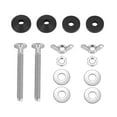 2 Pack Toilet Tank to Bowl Bolt Kits Cistern Bolts Kit,Stainless Steel Toilet Pan Fixing Fitting