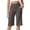 BBE59-Khaki, variant on Lumtrix Bermuda Shorts For Women With Pockets Below Knee Length Women'S High Waisted Stretch Long Shorts Walking Casual Capris Red 2XL
