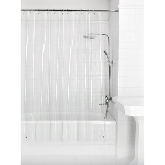 Mainstays Medium Weight PEVA Shower Curtain Liner , 70" x 71" – Clear