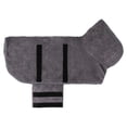 thumbnail image 2 of Toalla de baño para perros, cómoda, de secado súper rápido, duradera, ajustable y absorbente. Gris L, 2 of 3