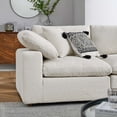 thumbnail image 5 of Modway Commix 5-Piece Upholstered Fabric & Wood Sectional Sofa in Ivory, 5 of 5