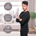 Rocky Men’s Thermal Underwear Set Insulated Top & Bottom Base Layer For