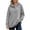 Gray, variant on Women's Half Snap Hoodie Pullover Sweatshirt Long Sleeve Oversized Casual Fall Top with Button Placket Detail Womens Oversized Sweatshirts with Snap Button