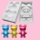 thumbnail image 5 of Lindo oso molde de pastel de silicona fiesta postre Mousse herramientas para hornear, 5 of 5
