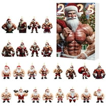 24-Day Christmas Countdown Calendar – Cute Ice Baby Acrylic Pendant, Advent Decor for Tree & Backpack – Holiday Gift Box