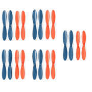 HobbyFlip Blue Orange Propeller Blades Props 5x Propellers Compatible with Micro Drone Quad Rotor