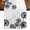 White Black, variant on Table Runners 72 Inches Long Dress Scarves, White Dandelion Farmhouse Kitchen Table Runner, Coffee Tablerunners, Spring Plants Flowers Vintage Gray 16x72 Inch