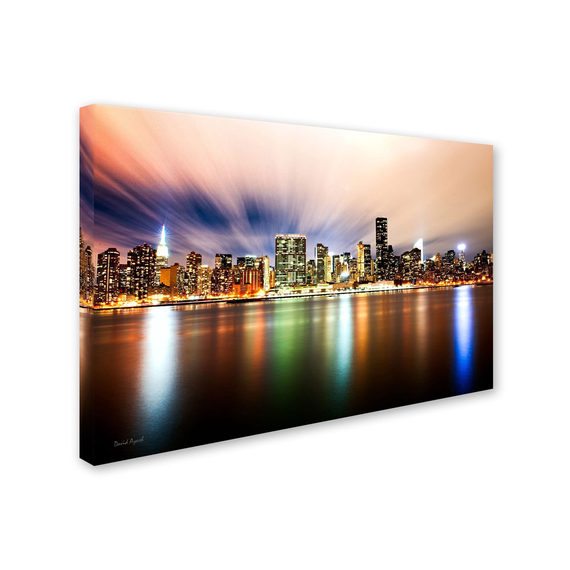 Trademark Fine Art "Midtown Over the East River-IV" Canvas Art by David Ayash