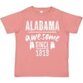 thumbnail image 3 of Inktastic Alabama Awesome Since 1819 Boys or Girls Toddler T-Shirt, 3 of 5