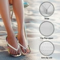 thumbnail image 2 of POLERO Cute Cat Rose Flip Flops for Women Non-Slip Rubber Sole Comfortable Thong Sandals, 2 of 7
