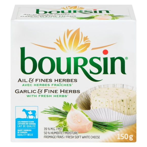 Boursin Garlic & Fine Herbs Cheese, 150g