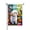 Color 4, variant on Jbralid Welcome Garden Gnome And Cow On Swing With Sunflowers Linen Garden Flag For Spring Summer Home Outdoor Garden Yard Door Decor 12x18 inch