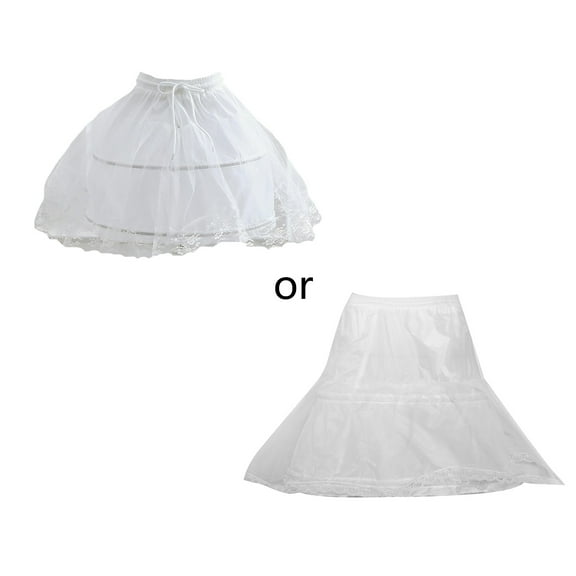 ZPAQI Girls Crinoline Petticoat Hoop Boned Underskirt For Dresses Evening Dress