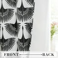 thumbnail image 4 of sasyxdc Semi Sheer Curtains 63 inch Length  Linen Pattern Window Curtain Panels  Privacy Protect Flame Print Drapes Light Glare Filtering for Bedroom Living Room Foyer  50 x 63 in  2 Piec, 4 of 7