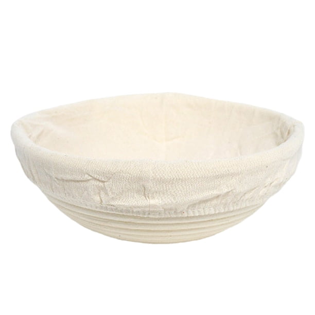 Cesta de mimbre tejida a mano para fermentar pan, estilo europeo, utensilio de cocina natural