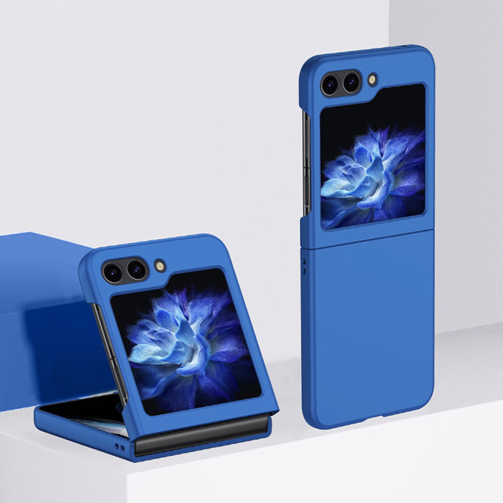 Matte Slim Phone Case For Samsung Galaxy Z Flip 6,Shockproof Lightweight Ultra Thin Hybrid Liquid Silicone Anti-Fingerprint Hard PC Scratch-Resistant Phone Case For Samsung Galaxy Z Flip 6,Blue