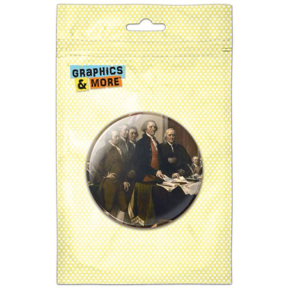 Signing of Declaration of Independence Painting Pinback Button Pin Badge