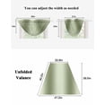thumbnail image 6 of Sage Green Ombre Waterfall Valances for Windows, Farmhouse Green Gradient Modern Art Kitchen Sheer Valance Curtains, Rod Pocket Elegant Swag Valances for Living Room Bedroom, 47.2"x38.5", 2 Panel, 6 of 8