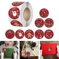 thumbnail image 3 of Pegatinas navideñas, pegatinas de sellado de regalo con tema navideño, pegatinas decorativas, pegatinas de sello en rollo, 3 of 5