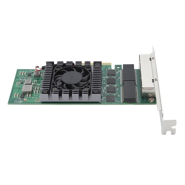 Tarjeta De Red PCI Express, Interfaz Confiable De Ranura Flexible De 4 Puertos Alta Velocidad 8 Indicadores LED Tarjeta De Red PCIE X4 Para Entornos Industriales