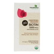 Futurebiotics Organic Biotin 5000mcg Tablets, 60 Ct