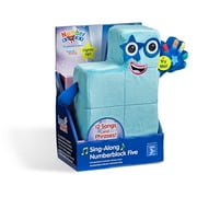 hand2mind Sing-Along Numberblock Five, Plush Singing Toys, Music Playing Stuffed Animals, Ages 3+