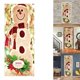 thumbnail image 2 of 2 unids/set pegatinas navideñas para puerta de refrigerador de muñeco de nieve, calcomanías artísticas de pared autoadhesivas impermeables para decoración del hogar, 2 of 5