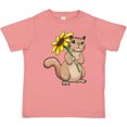 thumbnail image 3 of Inktastic Cute Chipmunk with Sunflower Boys or Girls Toddler T-Shirt, 3 of 5