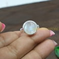 thumbnail image 5 of Natural Blue Rainbow Moonstone 925 Sterling Silver Handmade Statement Ring Gift Jewelry For Women, 5 of 5