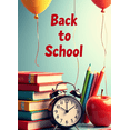 thumbnail image 4 of Back to School Books Clock Kids Poster Backdrop Banner Classroom Supplies Educational Decorations School Event Party Photography Props, 4 of 4