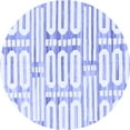 thumbnail image 1 of Ahgly Company Indoor Round Solid Blue Modern Area Rugs, 4' Round, 1 of 4