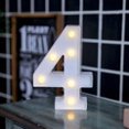 thumbnail image 1 of Lampara Decorativa / Luces Led/ 22cm /números Luminosos / NUMERO 4 DECO  PVC NUMERO LUMINOSO 4, 1 of 3