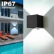 thumbnail image 3 of Aplique de pared de 12 W con sensor de movimiento para exterior e interior, aplique de pared LED de ángulo ajustable, lámpara de pared impermeable IP67 6000 K blanco frío, para pasillo, jardín,, 3 of 5