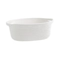 thumbnail image 1 of GUOOL Cotton Rope Basket Shelf Basket for Remotes Key Makeup Holder Container Desk White, 1 of 9