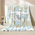 Sanrio Plush Kids Blanket Soft Fluffy Hello Kitty Cinnamoroll Cartoon