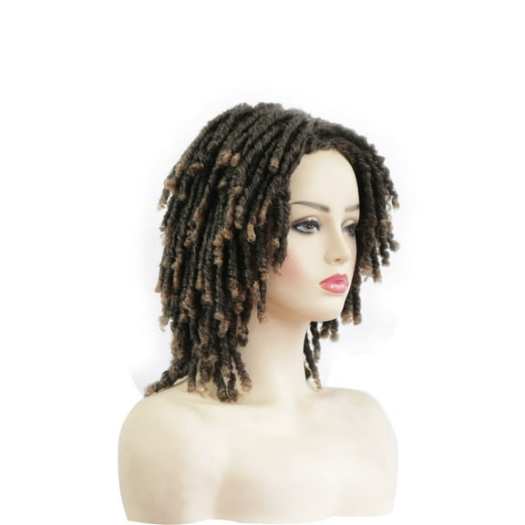 DOPI Crochet Dirty Braid Headgear Wig Africa Small Volume Chemical Fiber Wig