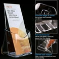 thumbnail image 2 of Fabulas Acrylic Brochure Holder, Fabulas 8 Pack Plastic Literature Holder Clear Pamphlet Display Stand 7.7x4.3 inches, Table Flyer Holder for Organizer Magazine, Booklets, Menu, 2 of 6