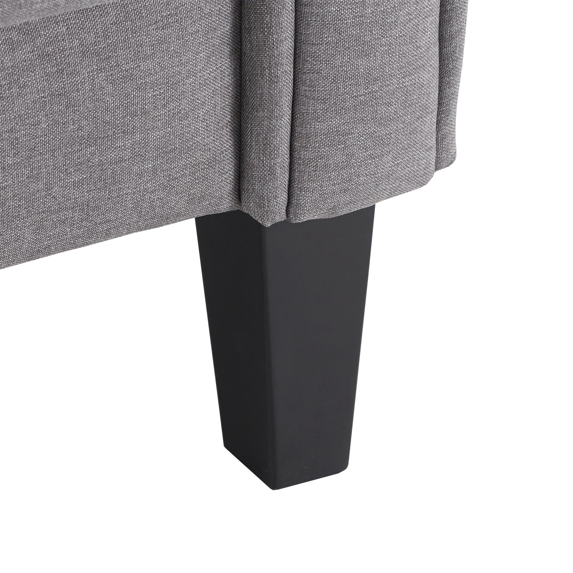 Weston Home Tribeca Modern Accent Chair, Grey Linen