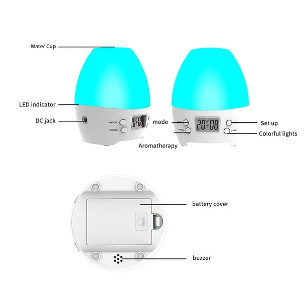 Universal - Diffuseur d'huile aromatique d'air essentiel 220 ml Humidificateur  USB Humidificateur d'air à ultrasons avec lumière de nuit LED Aromathérapie  électrique