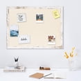 thumbnail image 2 of Framed Fabric Bulletin Board - x Plush Jewelry Organizer Pinboard for Wall - Memory Memo Pin Board - Rose with Frame, 2 of 8