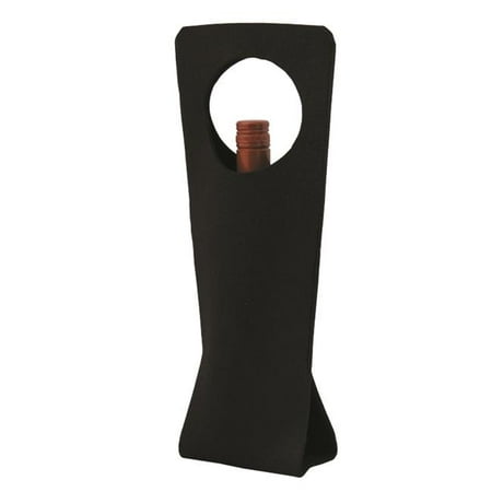

Debco TO8565 Single Bottle Felt Wine Sleeve / Carry Bag - Black