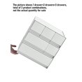 thumbnail image 5 of 1pc Plastic Desktop Organizer Drawer Cosmetic Storage Box, Freely Stackable, Multi-layered, Suitable For Jewelry, Makeup And Other Small Items, 5 of 5