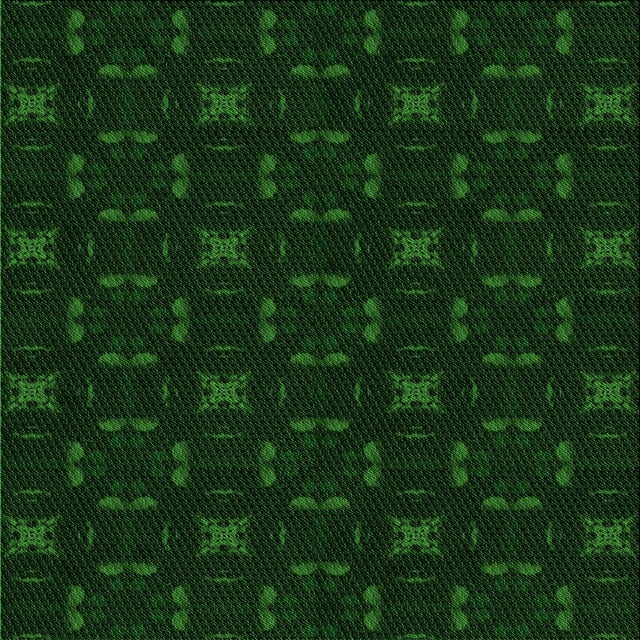 Ahgly Company Machine Washable Indoor Square Transitional Deep Emerald Green Area Rugs, 8' Square