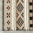 thumbnail image 6 of Handwoven Boho Beige Textured 100 Percent Wool Flatweave Kilim Rug, 6 of 7
