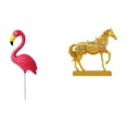 thumbnail image 1 of Estatua De Flamenco, Figura Decorativa Para Jardín, Escultura De Caballo, Figuras De Resina Con Grabado De Animales, Accesorios De Jardín Para Decoración Del Hogar, Oficina, Vacaciones Y, 1 of 8