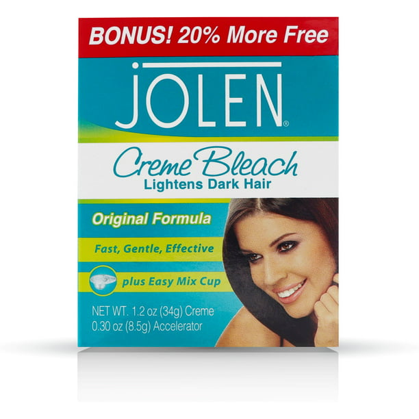 Jolen Creme Bleach Dark Hair Lightener, Original,  oz 